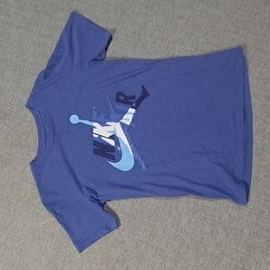 Nike Air Boys Blue Short Tee Y LG